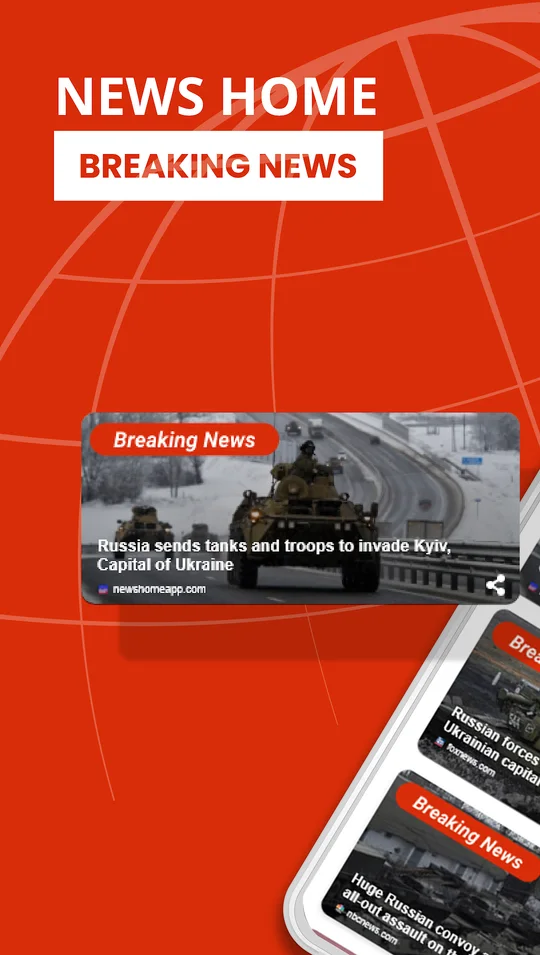 News Home store banner: breaking news cards