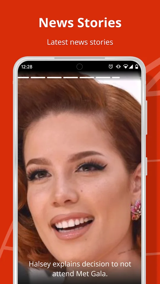 Full-screen news stories